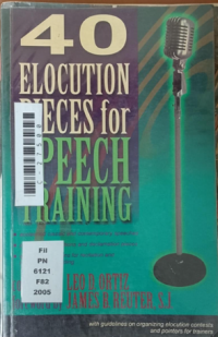 Image of 40 elocution peices for speech training