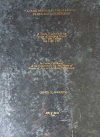 Image of A guide for reflective learning in Araling Panlipunan 7