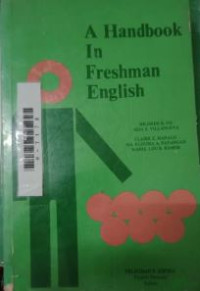 Image of A handbook in freshman english