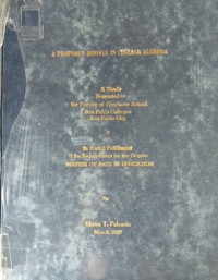 Image of A proposed module in college algebra.