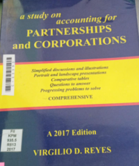 Image of A study on accounting for partnerships and corporations