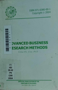 Advanced business research methods