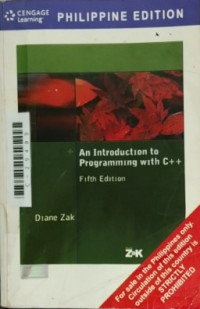 Image of An introduction to programming with C++.