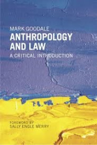 Image of Anthroplogy and law critical introduction