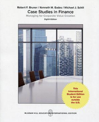 Case studies in finance managing for corporate value creation