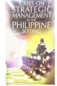 Cases on strategic management in the philippine setting