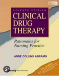 Image of Clinical drug therapy rationales for nursing practice