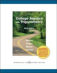 Image of College algebra with trigonometry