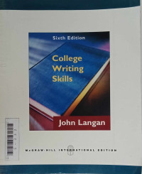 College writing skills