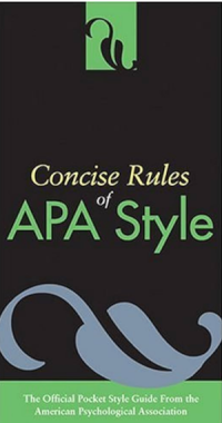 Image of Concise rules of APA style