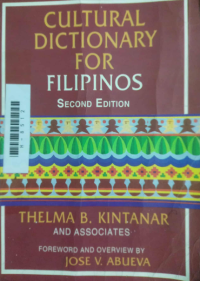 Cultural Dictionary For Filipinos
