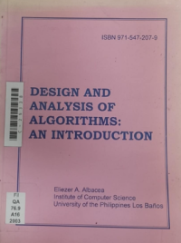 Design and analysis of algorithms: An introduction