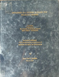 Image of Development  of a textbook in English Plus for college freshmen.