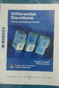 Image of Differential equations theory, technique and practice