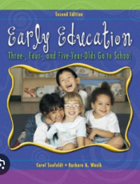 Image of Early education three, four, and five-year olds go to school