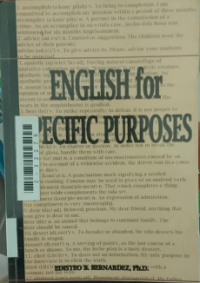 Image of English for specific purposes