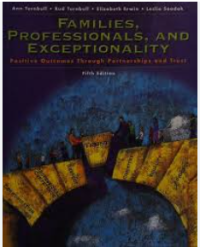 Image of Families, professionals, and exceptionality