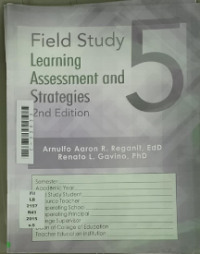 Image of Field study learning assessment and strategies