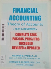 Image of Financial accounting : theory of accounts