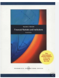 Image of Financial markets and institutions