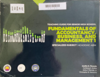Image of Fundamentals of accountancy, Business, and management