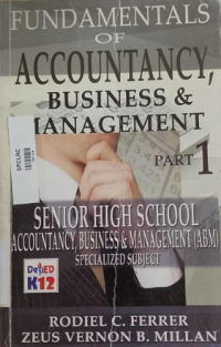 Image of Fundamentals of accountancy, business and management part 1