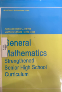 Image of General mathematics: strengthened senior high school curriculum
