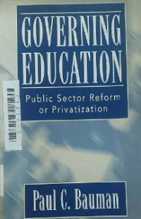 Image of Governing education: public sector reform or privitization