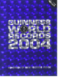Image of Guiness world book record 2004, Hundreds  of new record inside