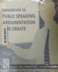 Image of Hand book in public speaking, argumentation and debate