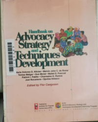 Image of Handbook on advocacy strategy and techniques development