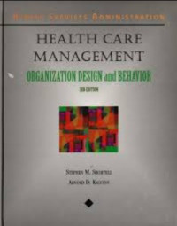 Image of Health care management : organization, design, and behavior