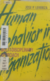 Image of Human behavior in organization a  multi-disciplinary approach