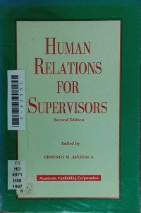 Image of Human relations for supervisors