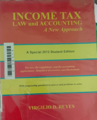 Image of Income tax law and accounting; A new approach