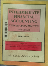 Image of Intermediate financial accounting; Theory and practice