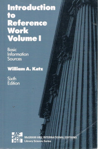 Image of Introduction to reference work volume I & 2