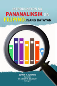Image of Introduksyon sa pananaliksik sa Filipino : isang batayan