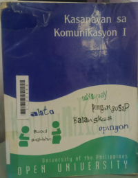 Image of Kasanayan sa komunikasyon I