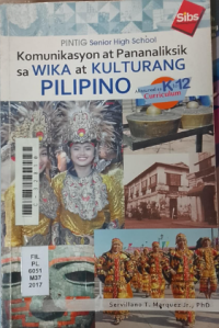 Image of Komunikasyon at pananaliksik sa wika at kulturang pilipino