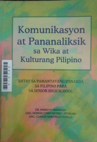 Image of Komunikasyon at Pananaliksik sa Wika at Kulturang Pilipino