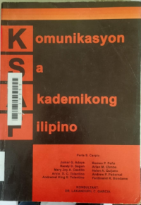 Image of Komunikasyon sa akademikong piipino