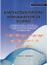 Image of Kontekstwalisadong komunikasyon sa Filipino