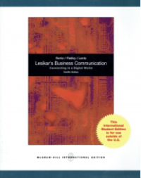 Image of Lesikar's business communication connecting in a digital world