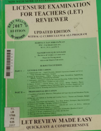 Image of Licensure examination for teachers (LET) reviewer