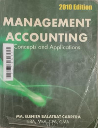 Image of Management accounting; Concepts and application