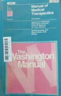Image of Manual of medical therapeutics