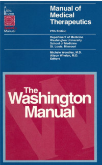 Image of Manual of medical therapeutics: the washington manual