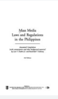 Image of Mass media laws and regulations in the Philippines