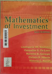 Image of Mathematics of investment